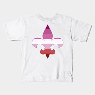 Fleur De Lis Lesbian Pride! Kids T-Shirt